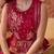 florals embroidered top with palazzos & waistcoat