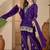 ethnic motifs zari sequence thread embroidered kurta with palazzos &  dupatta