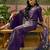 embroidered square neck kurta & palazzos kurta set