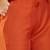 orange-coloured floral embroidered empire a-line kurta with trousers & dupatta