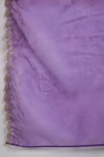 zari embroidered a-line kurta sets
