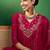 embroidered a-line kurta with trouser & dupatta