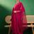 sequence thread embroidered kurta with trousers & dupatta