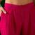 pink floral embroidered round neck pleated straight kurta & trouser