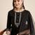 women ethnic motifs embroidered straight kurta with trousers & dupatta