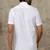 White shirt - plain - mandarin collar - regular fit - men shirts