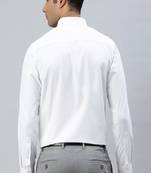 White plain cotton shirt men