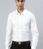 White plain cotton shirt men shirts