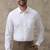 White plain cotton formal shirt - spread collar - men shirts