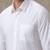 White plain cotton formal shirt - spread collar - men shirts