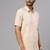 Copper plain cotton shirt with dhoti - men shirts