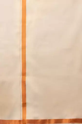 Copper plain cotton shirt with dhoti - men shirts