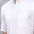 White plain cotton slim fit shirt men