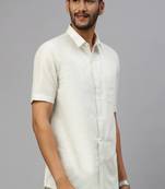 White plain cotton shirt men-shirts