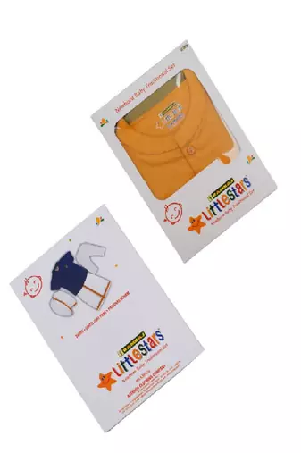Yellow shirt cotton blend short sleeves mandarin collar infant kurta pajama
