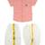 Pink plain cotton blend shirt veshti dhoti-kurta