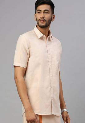 copper everyday wear cotton men's shirt 2