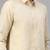 Gold plain cotton shirt - men-shirts