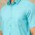 Blue shirt lungi set cotton blend 