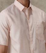 Brown short sleeve shirt ramraj regular fit men shirts
