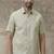 Green plain cotton shirt men-shirts