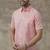 Pink plain cotton shirt men-shirts