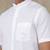 White plain linen shirt mandarin collar casual men shirts