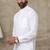 White plain cotton slim fit shirt - men-shirts
