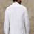 White plain cotton slim fit shirt - men-shirts