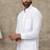 Men standard fit solid mandarin collar cotton casual shirt