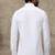 Men standard fit solid mandarin collar cotton casual shirt