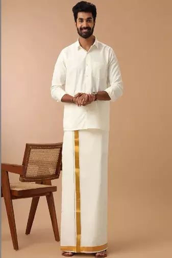 White plain mandarin collar kurta - men - men-kurtas