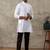 White cotton kurta regular ramraj men-kurtas