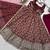 Maroon colour chanderi jacquard butti anarkali suit set with soft net dupatta