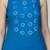 Blue floral printed cotton stitched co-ord set for women