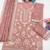 Pink georgette embroidered sharara set