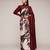 Geometeri print satin ready to wear saree