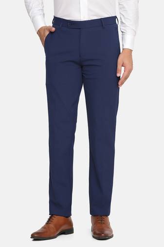 Blue strechable trousers