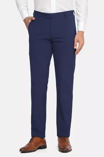 Blue strechable trousers