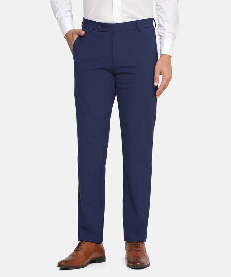 Blue strechable trousers