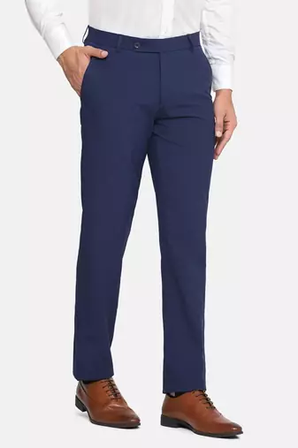 Blue strechable trousers