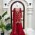Red faux georgette thread sharara set