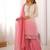 Multicolor faux georgette embroidered palazzo set