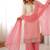 Multicolor faux georgette embroidered palazzo set