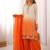 Multicolor faux georgette embroidered palazzo set