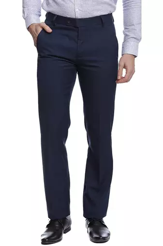 Blue strechable trousers