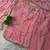Pink silk blend lace farshi salwar set