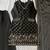 Black silk blend embroidered palazzo set