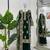 Green faux georgette thread palazzo set