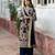 Navy-blue georgette sequins palazzo set
